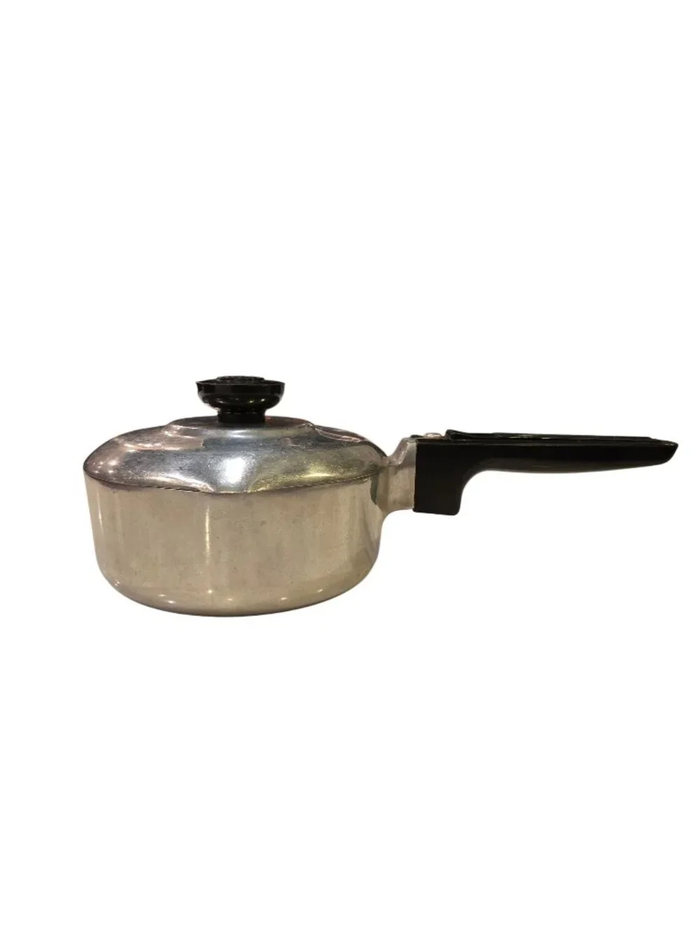 Vintage Magnalite GHC USA 1 Quart Cast Aluminum Dual Pour Saucepan with Lid